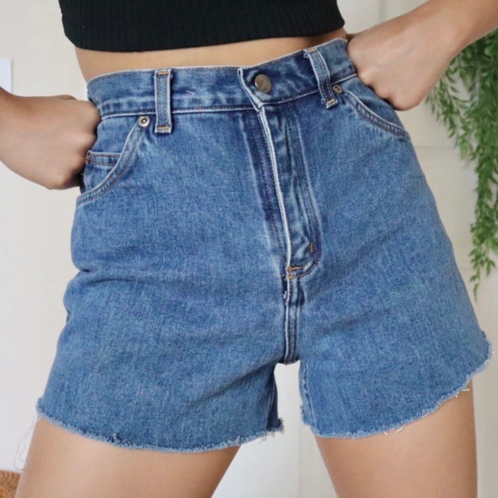 Vintage High Waisted Denim Shorts